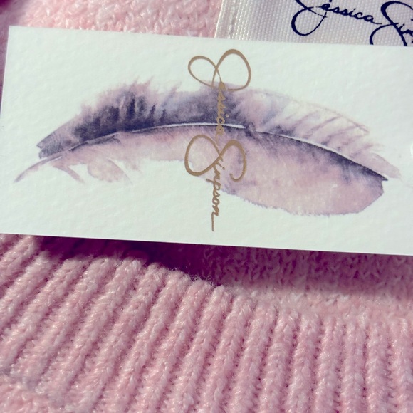 NWT Jessica Simpson Pink Swan Sweater - L - Picture 6 of 8